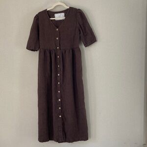 Not Perfect Linen Ronda Dress